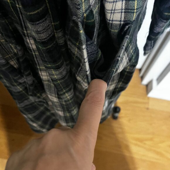 L.L. BEAN Scotch Plaid Woman's Robe with "WIFE" Embroidered on Front Size Medium - Picture 5 of 8